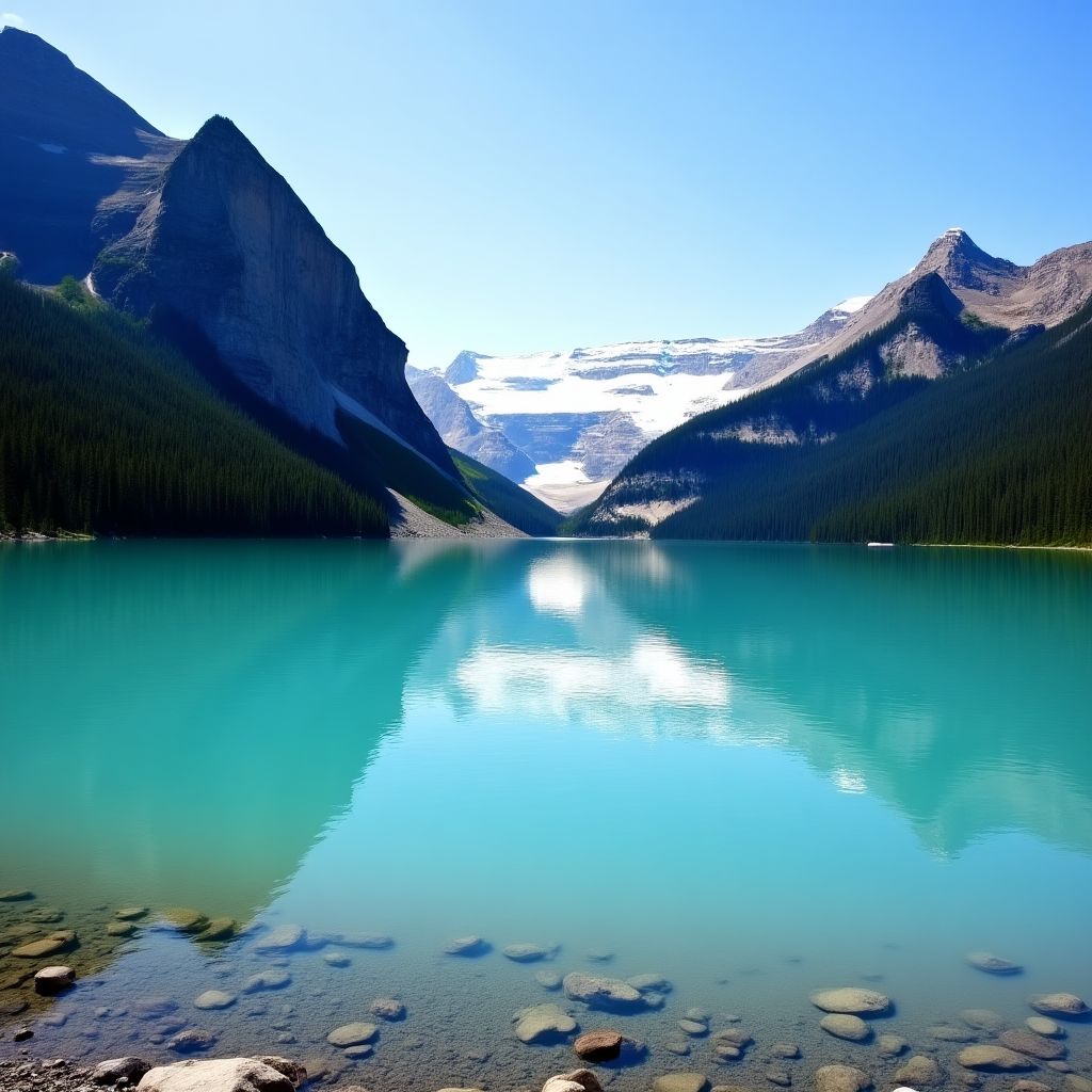 Lake Louise with Victoria Glacier in background